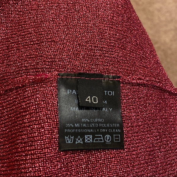 Dodo Bar Or New Fuschia Xenia Ribbed Crew Metallic Sweater. - Picture 9 of 14